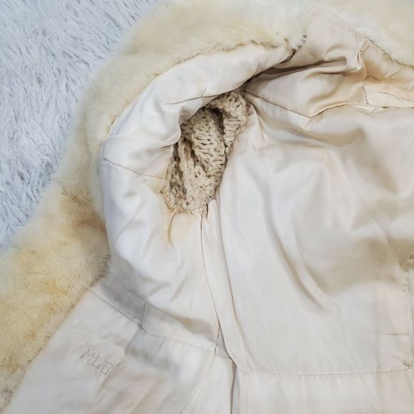 Ben Kahn At Cartier Vintage Geniune fur knit sleeve coat size small to medium - Picture 12 of 16